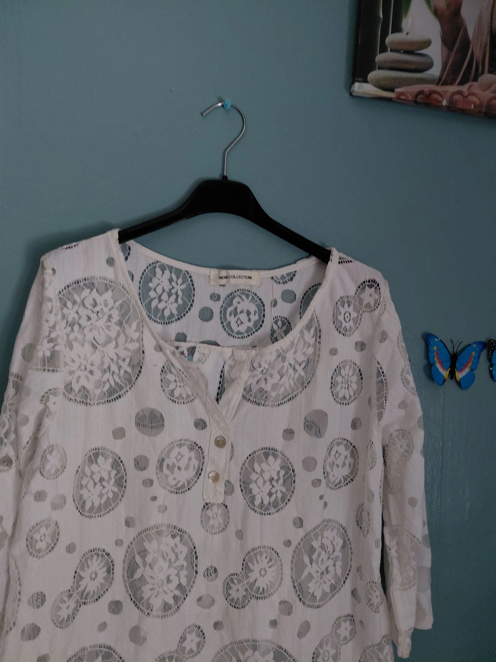 Túnica mujer 🚺 blanca con motivos – photo 2